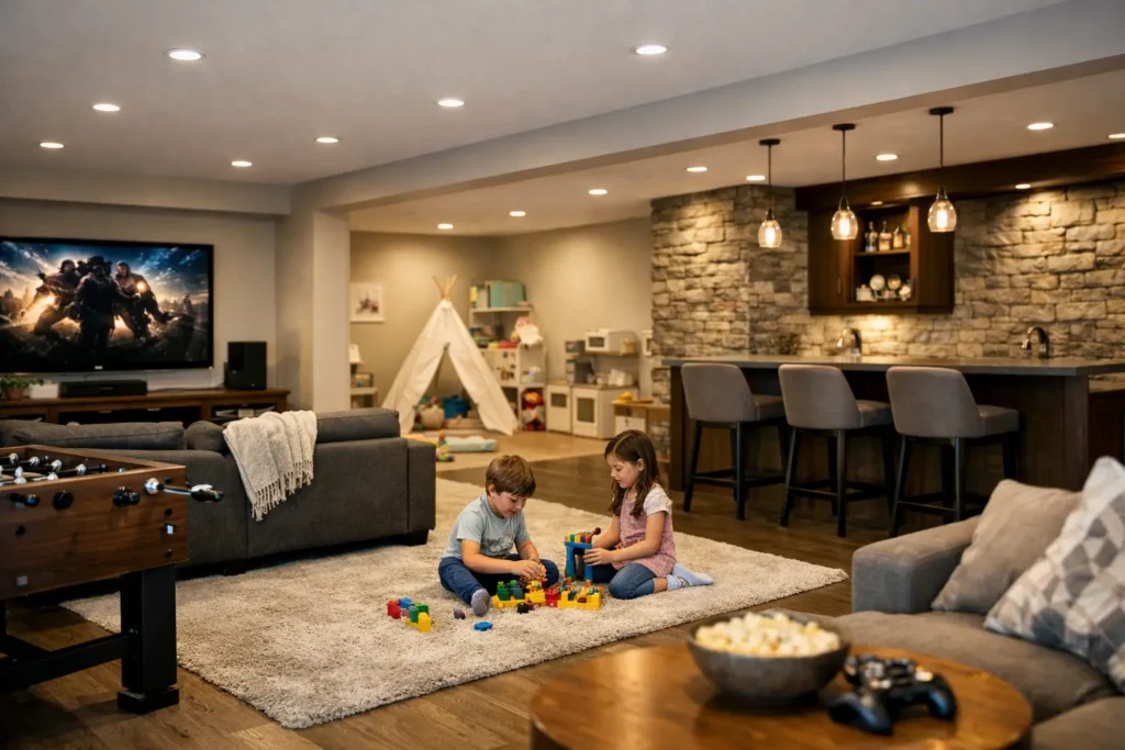 11 Basement Finishing Ideas for Families
