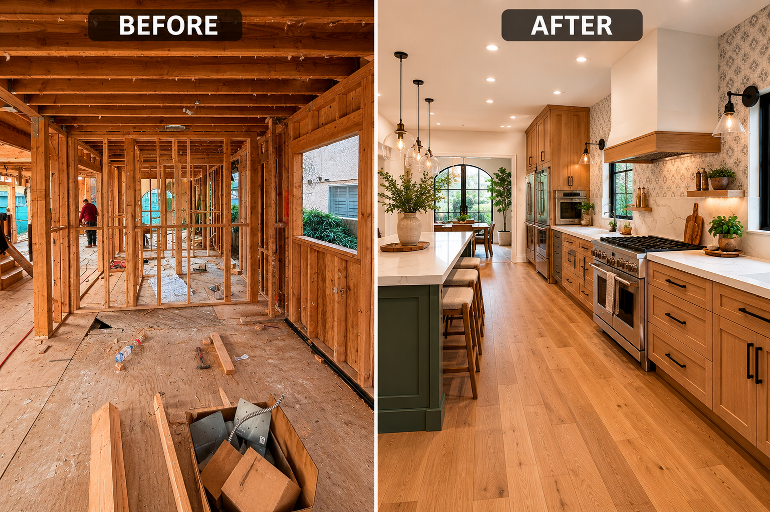 Greenwood Contractors remodeling project in Los Angeles