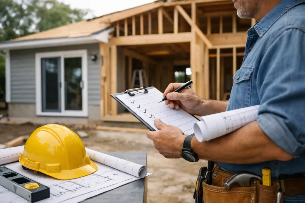 Home Addition Contractor Checklist