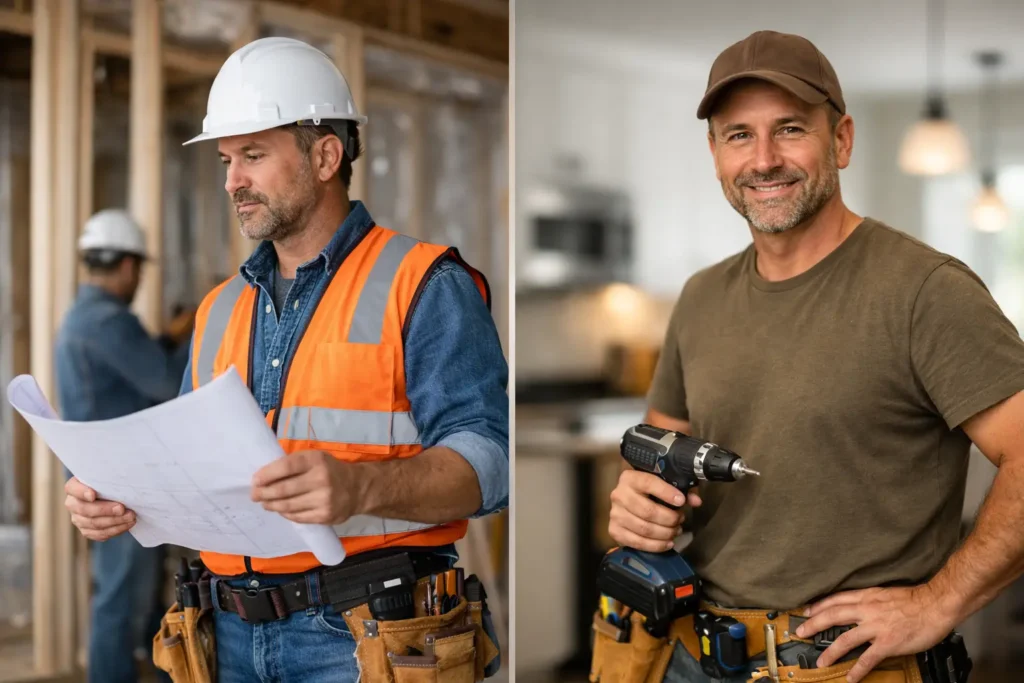 Remodeling Contractor vs Handyman