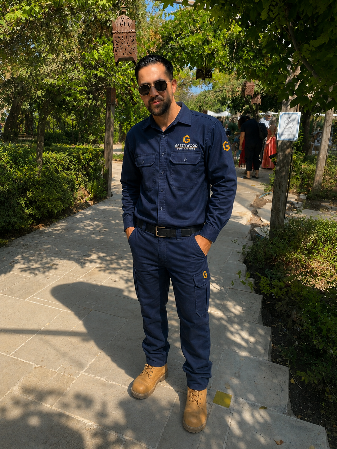 Adiel Nahmias, co-founder of Greenwood Contractors, at a remodeling project site in Los Angeles