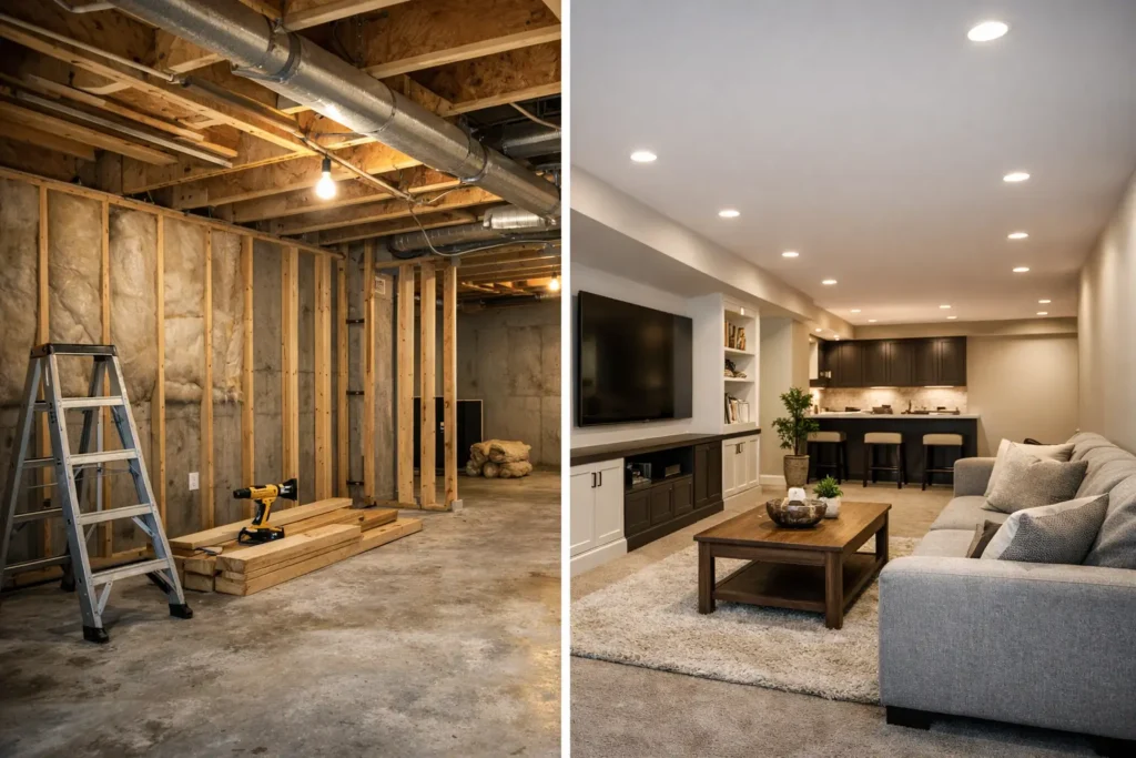 How to Finish an Unfinished Basement Right