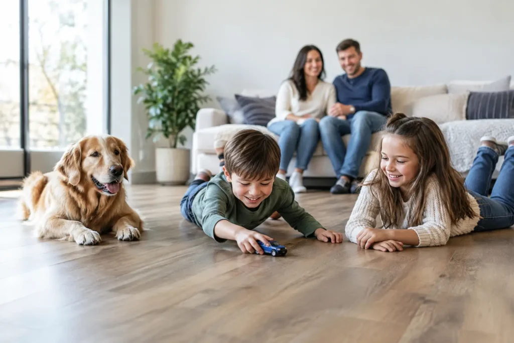 Best Flooring for Busy Families That Lasts